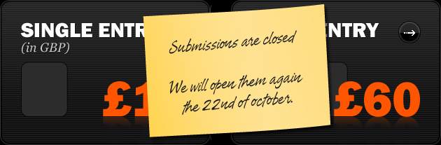 Submissions are closed - We will open them again the 22nd of october.